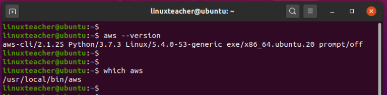 Ubuntu aws cli что это